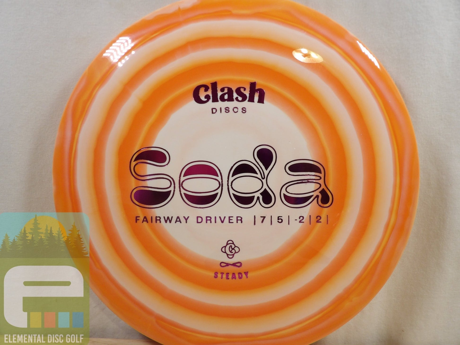 Clash Discs Steady Ring Soda (7/5/ - 2/2) - Elemental Disc Golf