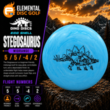 Dino Discs Egg Shell Stegosaurus (5/5/-4/2) - Elemental Disc Golf