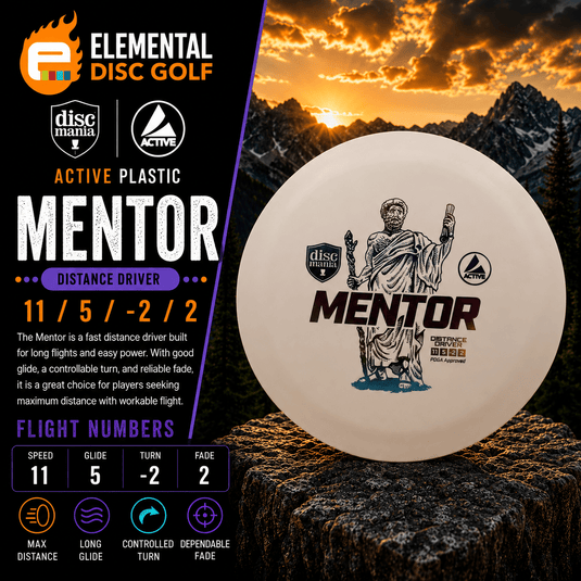 Discmania Active Mentor (11/5/-2/2) - Elemental Disc Golf