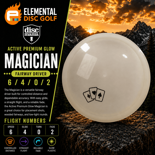 Discmania Active Premium Glow Magician (6/4/0/2) - Elemental Disc Golf