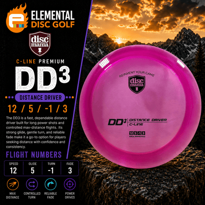 Discmania C-Line DD3 (12/5/-1/3) - Elemental Disc Golf