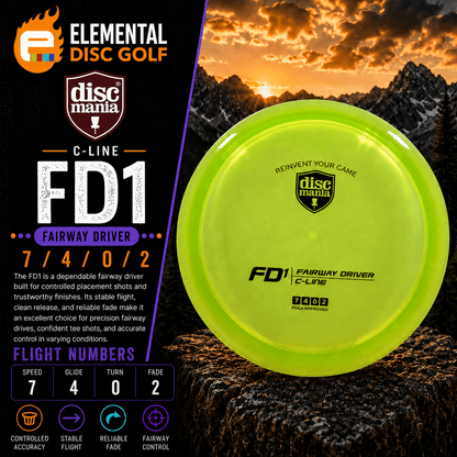 Discmania C-Line FD1 (7/4/0/2) - Elemental Disc Golf