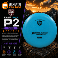 Discmania D-Line P2 - Flex 1 (2/3/0/1) - Elemental Disc Golf