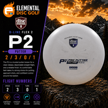 Discmania D-Line P2 - Flex 2 (2/3/0/1) - Elemental Disc Golf
