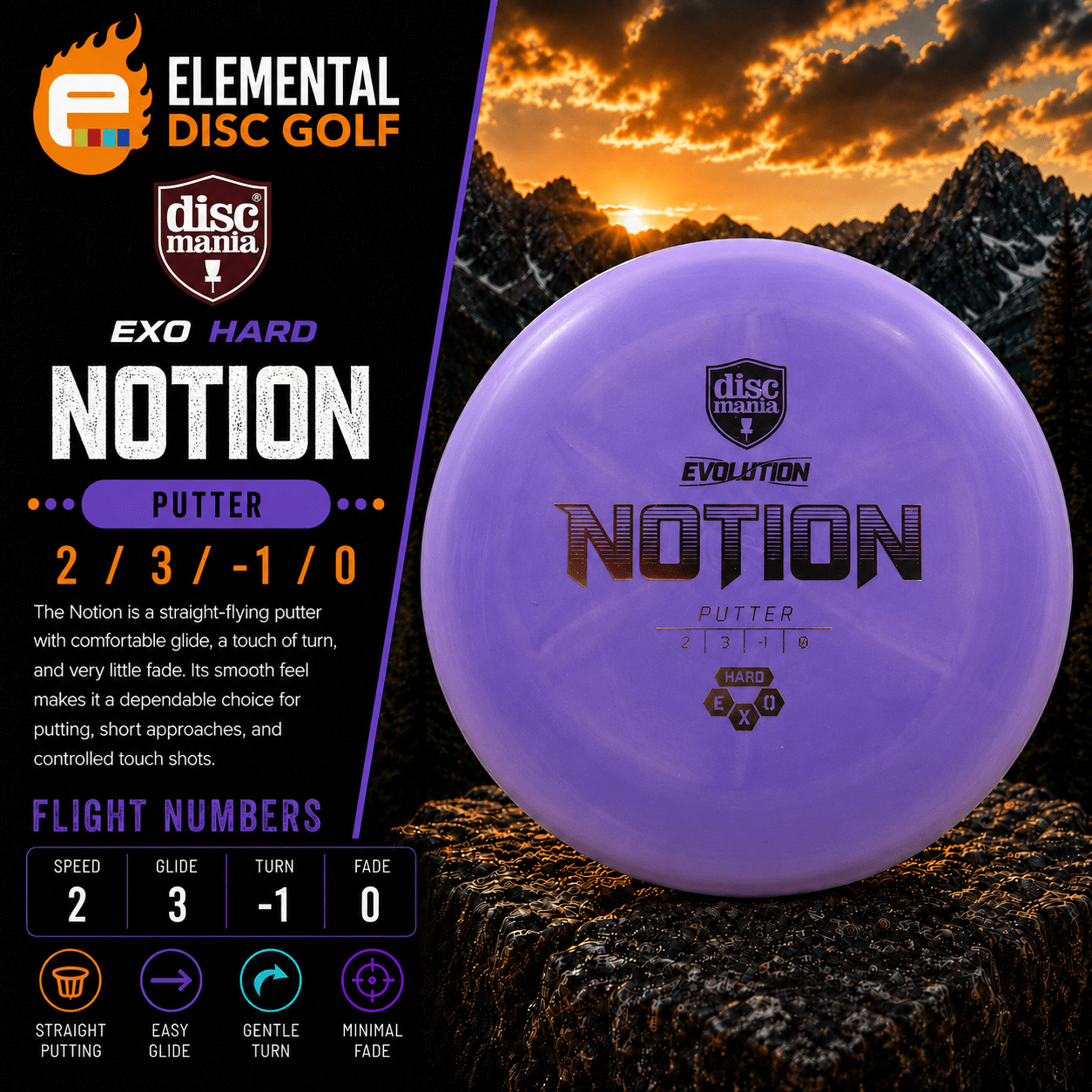 Discmania Exo Hard Notion (2/3/-1/0) - Elemental Disc Golf