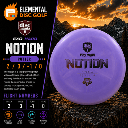 Discmania Exo Hard Notion (2/3/-1/0) - Elemental Disc Golf
