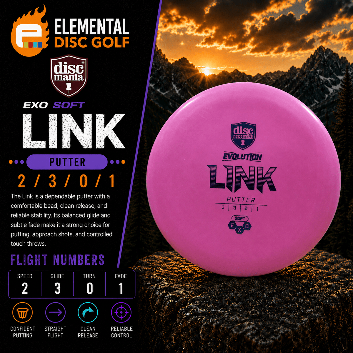 Discmania Exo Soft Link (2/3/0/1) - Elemental Disc Golf