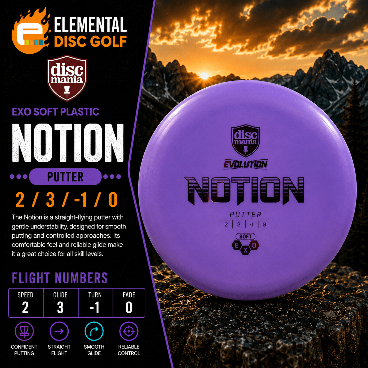 Discmania Exo Soft Notion (2/3/-1/0) - Elemental Disc Golf
