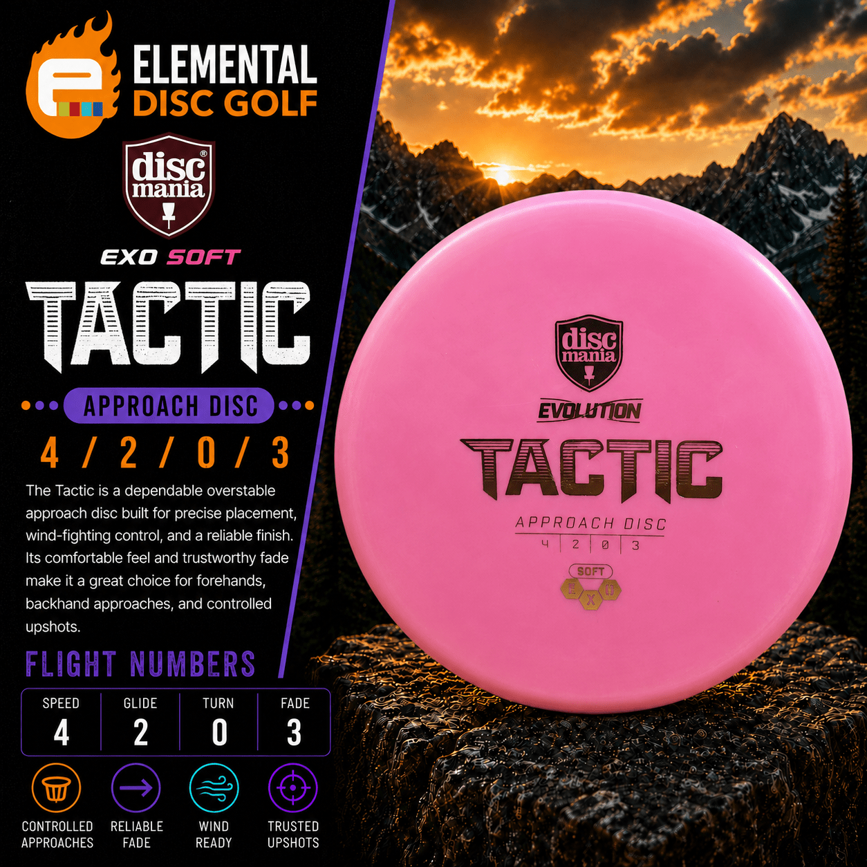 Discmania Exo Soft Tactic (4/2/0/3) - Elemental Disc Golf