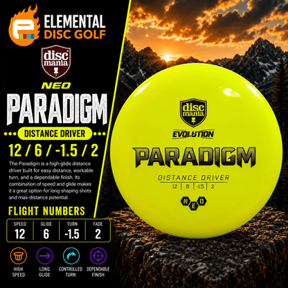Discmania Neo Paradigm (12/6/-1.5/2) - Elemental Disc Golf