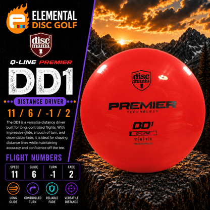 Discmania Q-Line Premier DD1 (11/6/-1/2) - Elemental Disc Golf