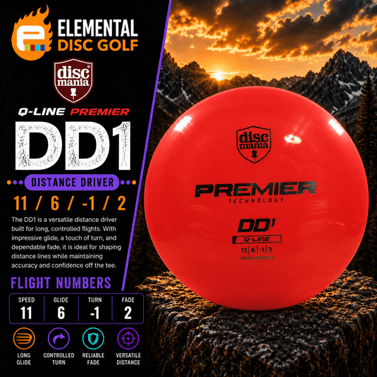 Discmania Q-Line Premier DD1 (11/6/-1/2) - Elemental Disc Golf