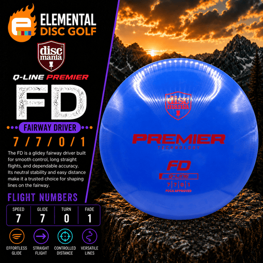 Discmania Q-Line Premier Line FD (7/7/0/1) - Elemental Disc Golf