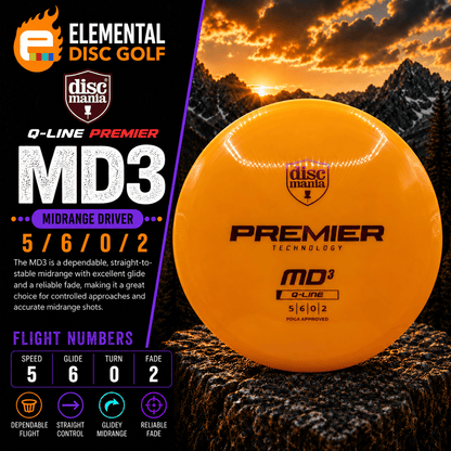 Discmania Q-Line Premier MD3 (5/6/0/2) - Elemental Disc Golf