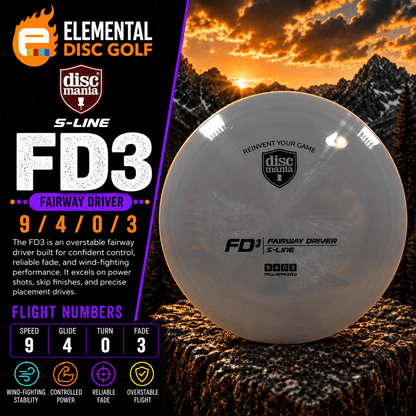 Discmania S-LINE FD3 (9/4/0/3) - Elemental Disc Golf