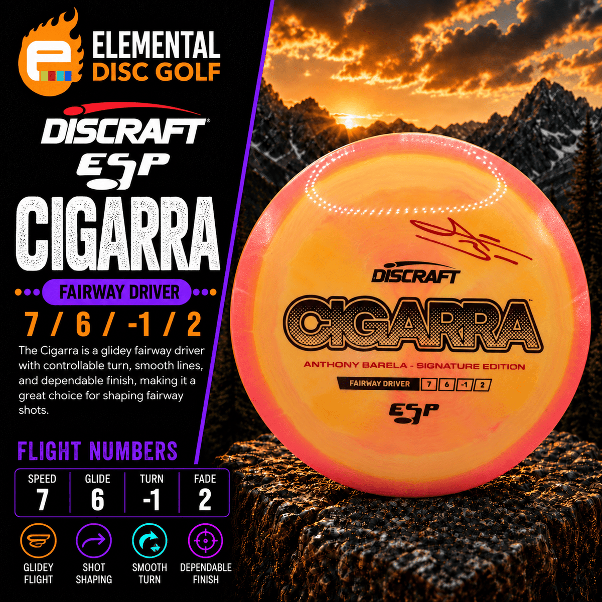 Discraft ESP Cigarra (7/6/-1/2) - Elemental Disc Golf