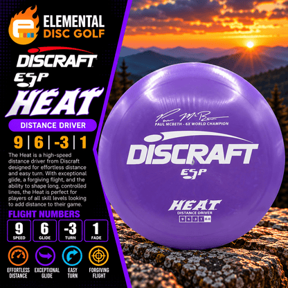 Discraft ESP Heat ( 9/6/-3/1 ) - Elemental Disc Golf
