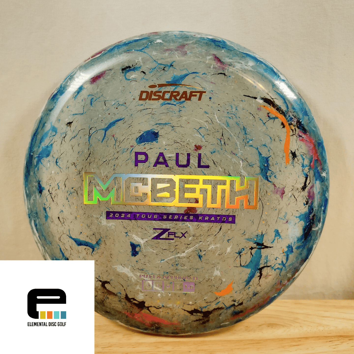 Discraft Jawbreaker Z Flx Kratos (Paul McBeth Tour Series 2024) - Elemental Disc Golf