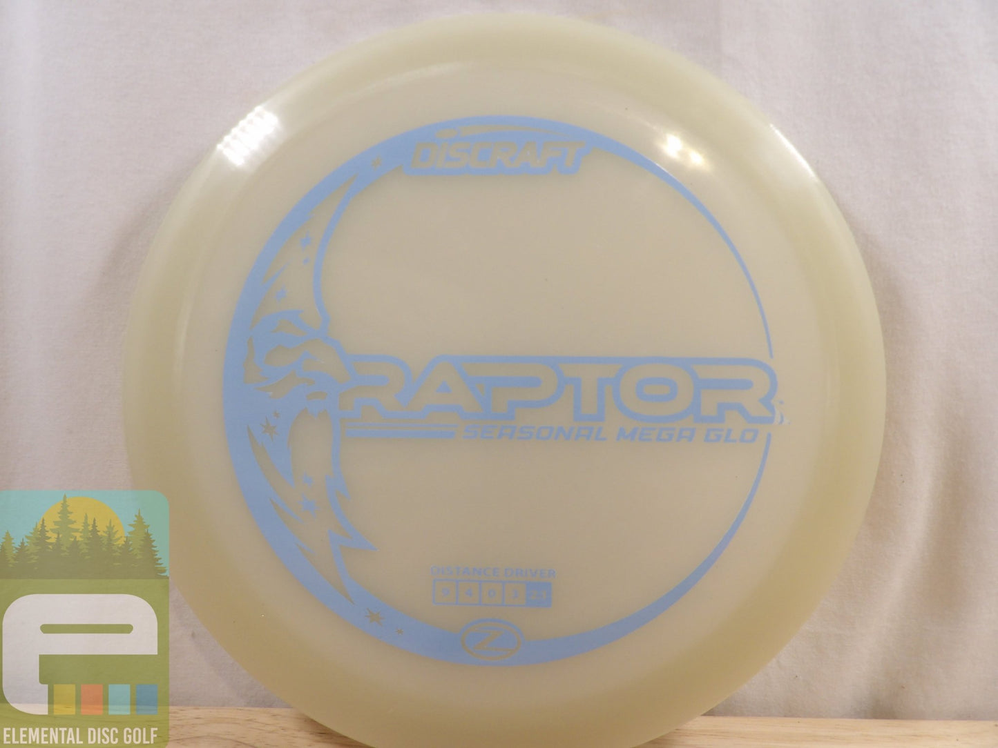 Discraft Mega Glo Raptor (9/4/0/3) - Elemental Disc Golf