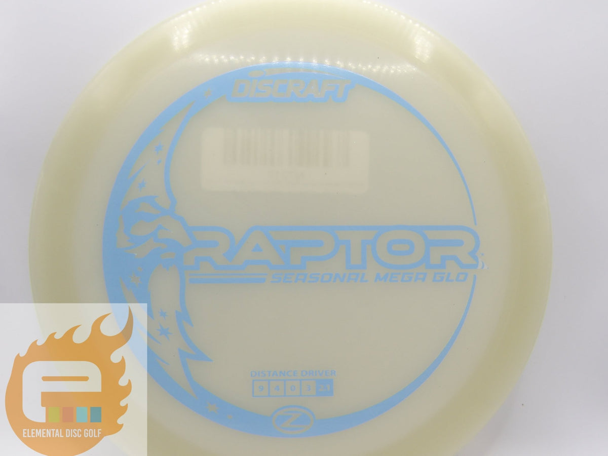 Discraft Mega Glo Raptor (9/4/0/3) - Elemental Disc Golf