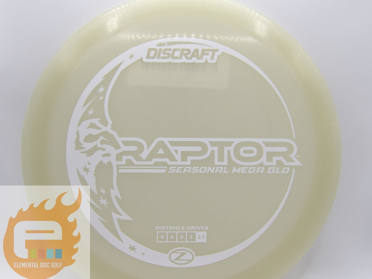 Discraft Mega Glo Raptor (9/4/0/3) - Elemental Disc Golf