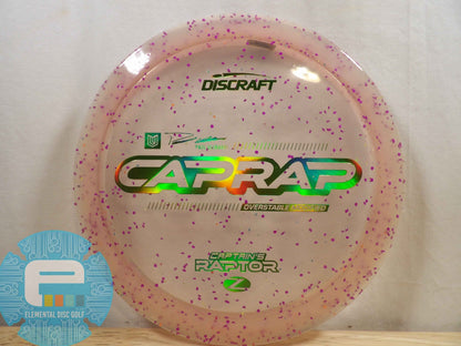 Discraft Z Confetti Captains Raptor (9/3/1/4) - Elemental Disc Golf