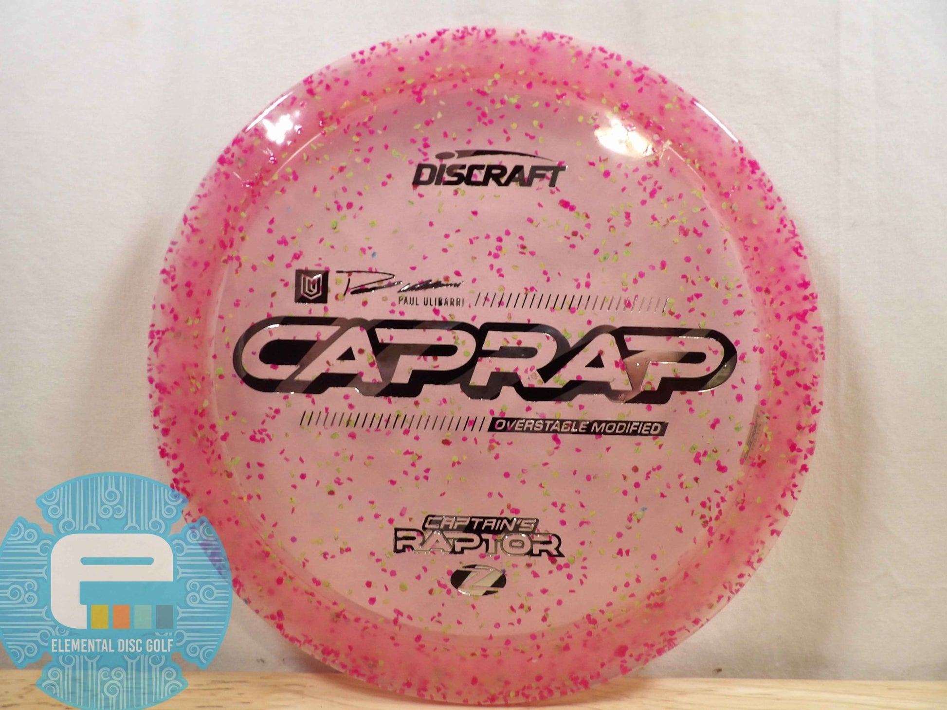 Discraft Z Confetti Captains Raptor (9/3/1/4) - Elemental Disc Golf