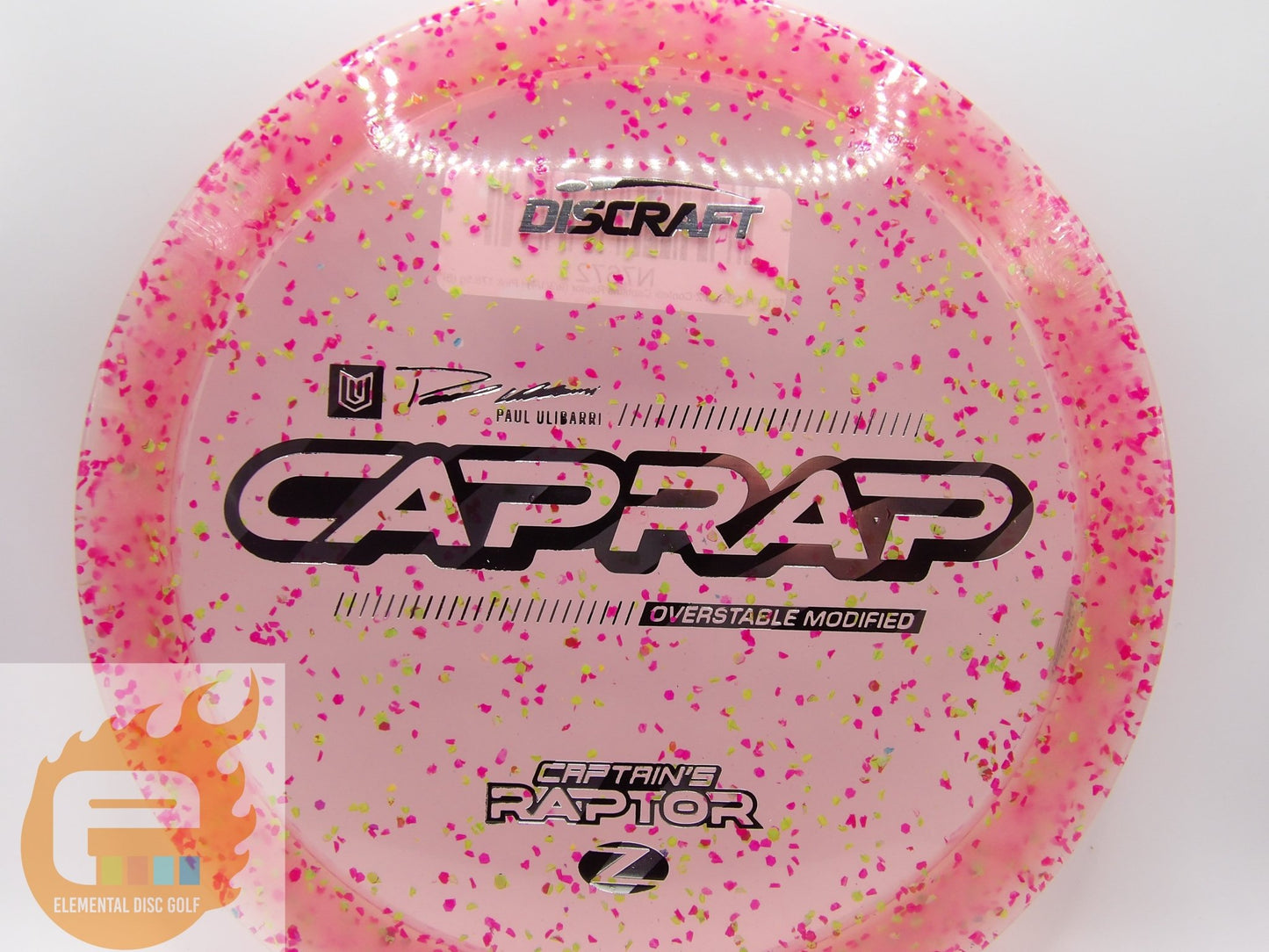 Discraft Z Confetti Captains Raptor (9/3/1/4) - Elemental Disc Golf