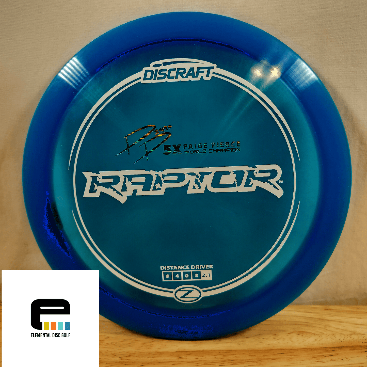 Discraft Z Raptor - Paige Pierce (9/4/0/3) - Elemental Disc Golf