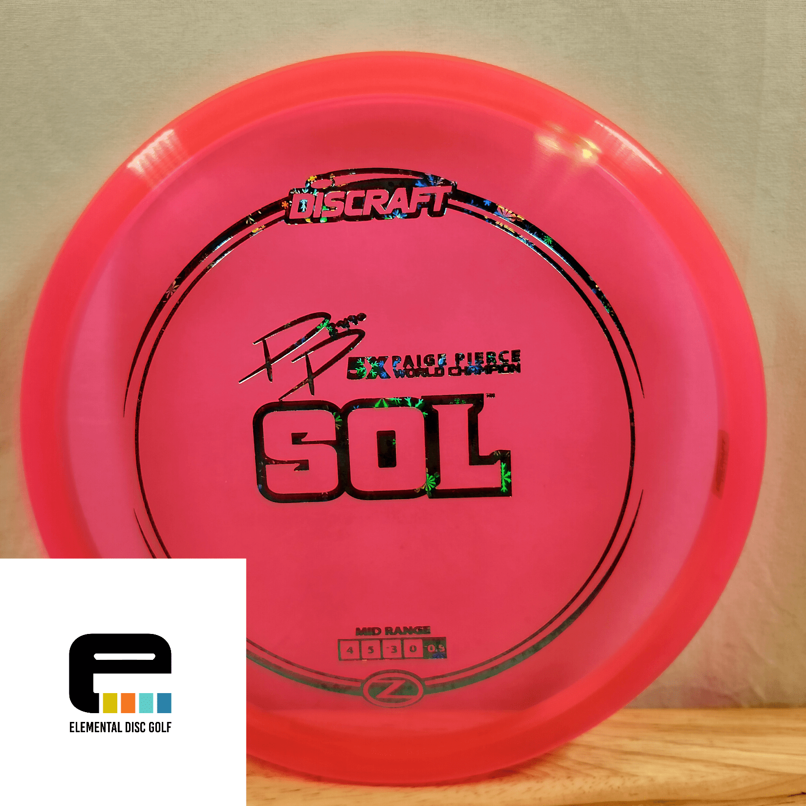 Discraft Z Sol ( 4 / 5 / -3 / 0 ) - Elemental Disc Golf