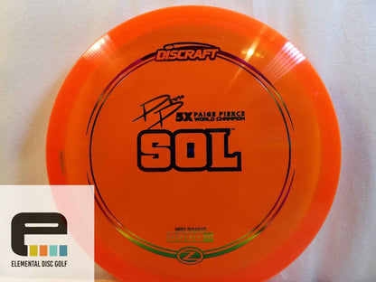 Discraft Z Sol ( 4 / 5 / -3 / 0 ) - Elemental Disc Golf