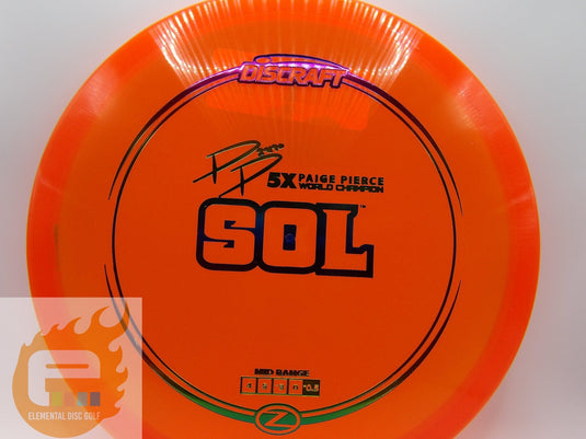 Discraft Z Sol ( 4 / 5 / -3 / 0 ) - Elemental Disc Golf