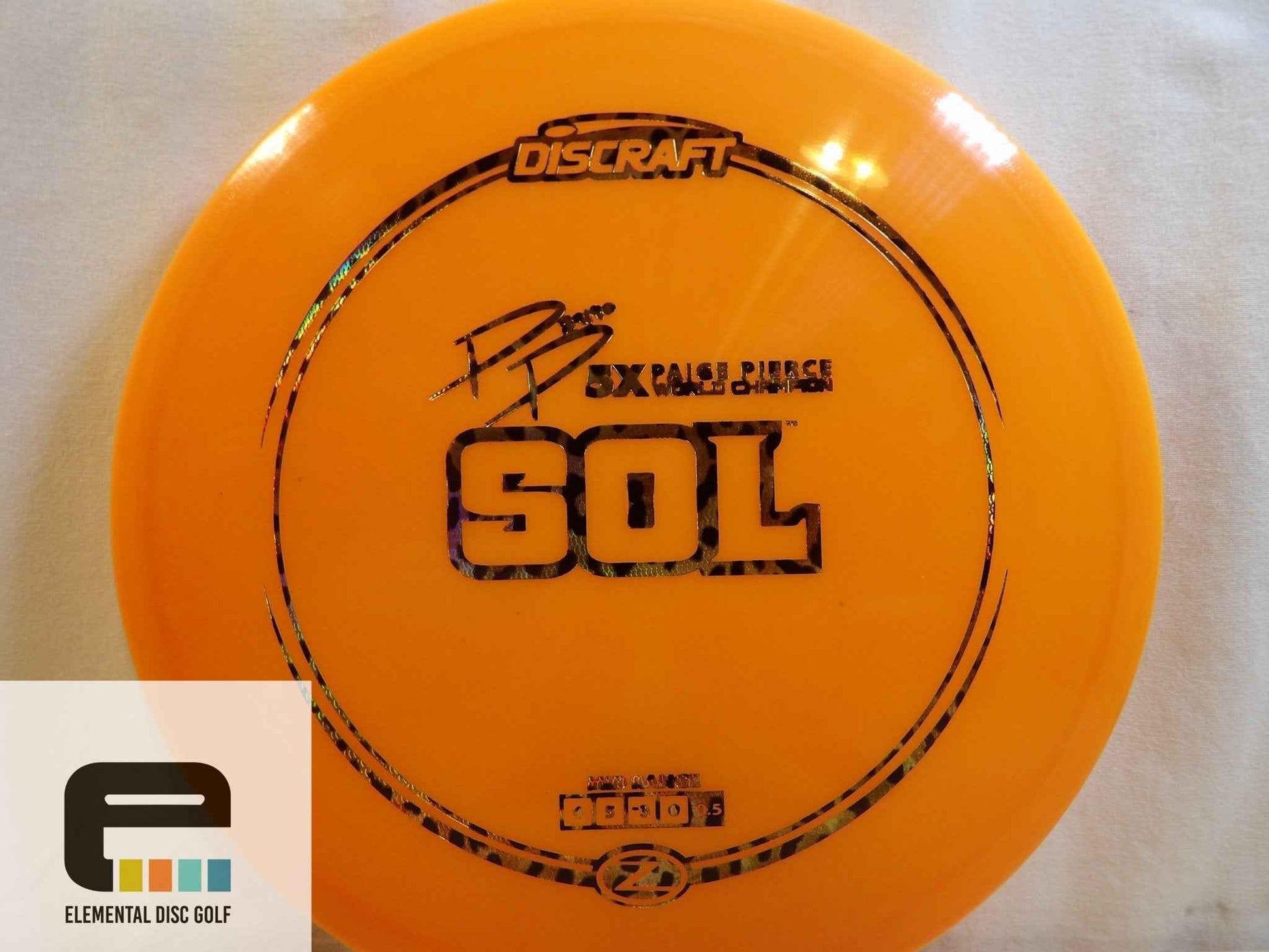 Discraft Z Sol ( 4 / 5 / -3 / 0 ) - Elemental Disc Golf