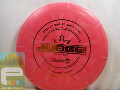 Dynamic Discs Classic Burst Judge (2/4/0/1) - Elemental Disc Golf