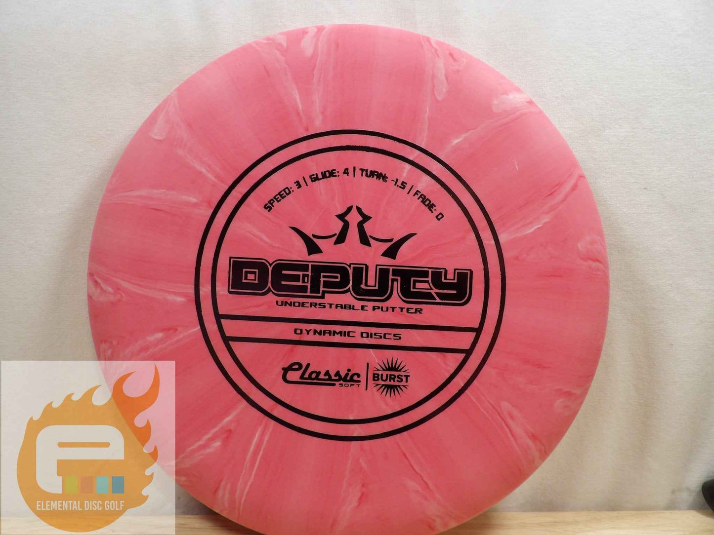 Dynamic Discs Classic Soft Burst Deputy (3/4/-1.5/0) - Elemental Disc Golf