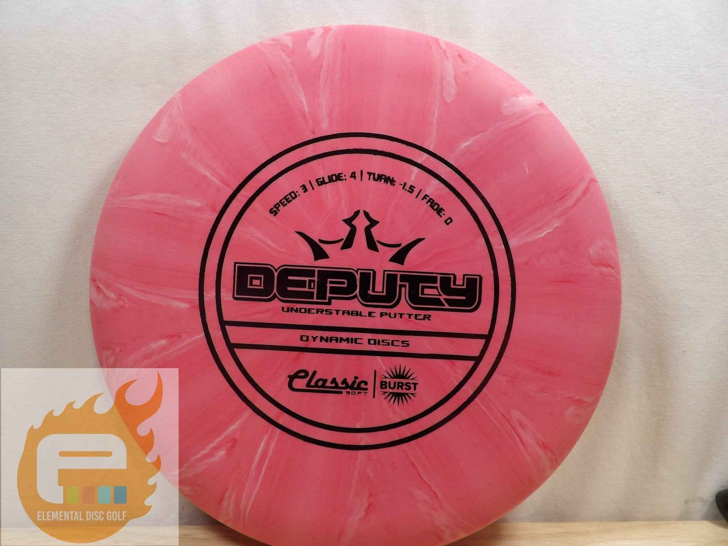 Dynamic Discs Classic Soft Burst Deputy (3/4/-1.5/0) - Elemental Disc Golf