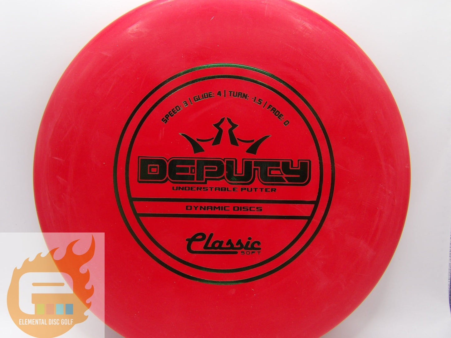 Dynamic Discs Classic Soft Deputy (3/4/-1.5/0) - Elemental Disc Golf