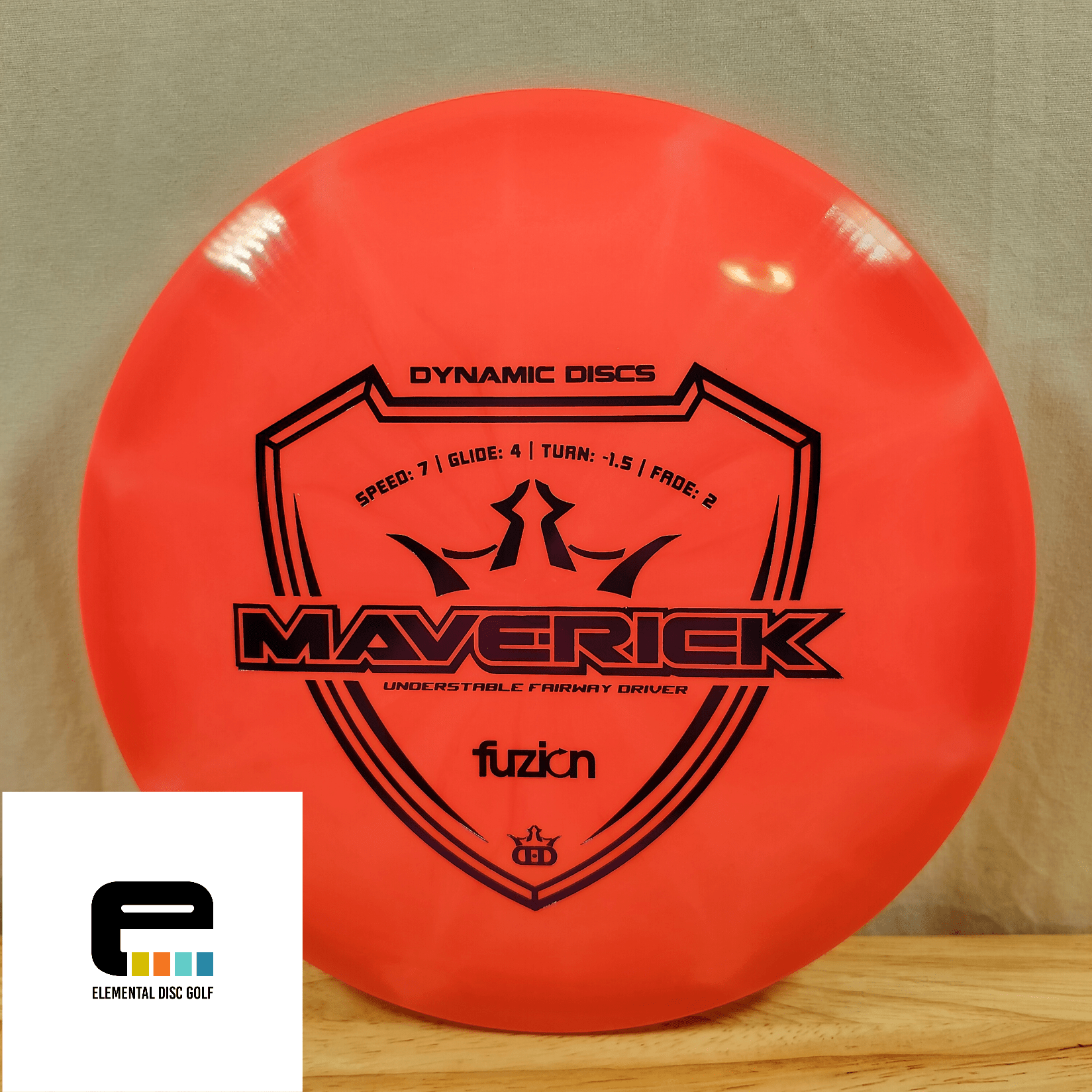 Dynamic Discs Fuzion Burst Maverick (7/4/-1.5/2) - Elemental Disc Golf