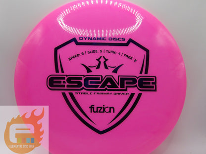 Dynamic Discs Fuzion Escape (9/5/-1/2) - Elemental Disc Golf