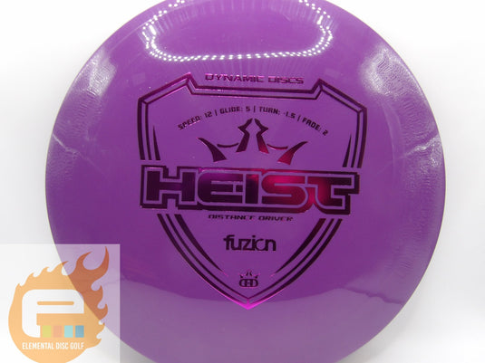 Dynamic Discs Fuzion Heist (12/5/-1.5/2) - Elemental Disc Golf