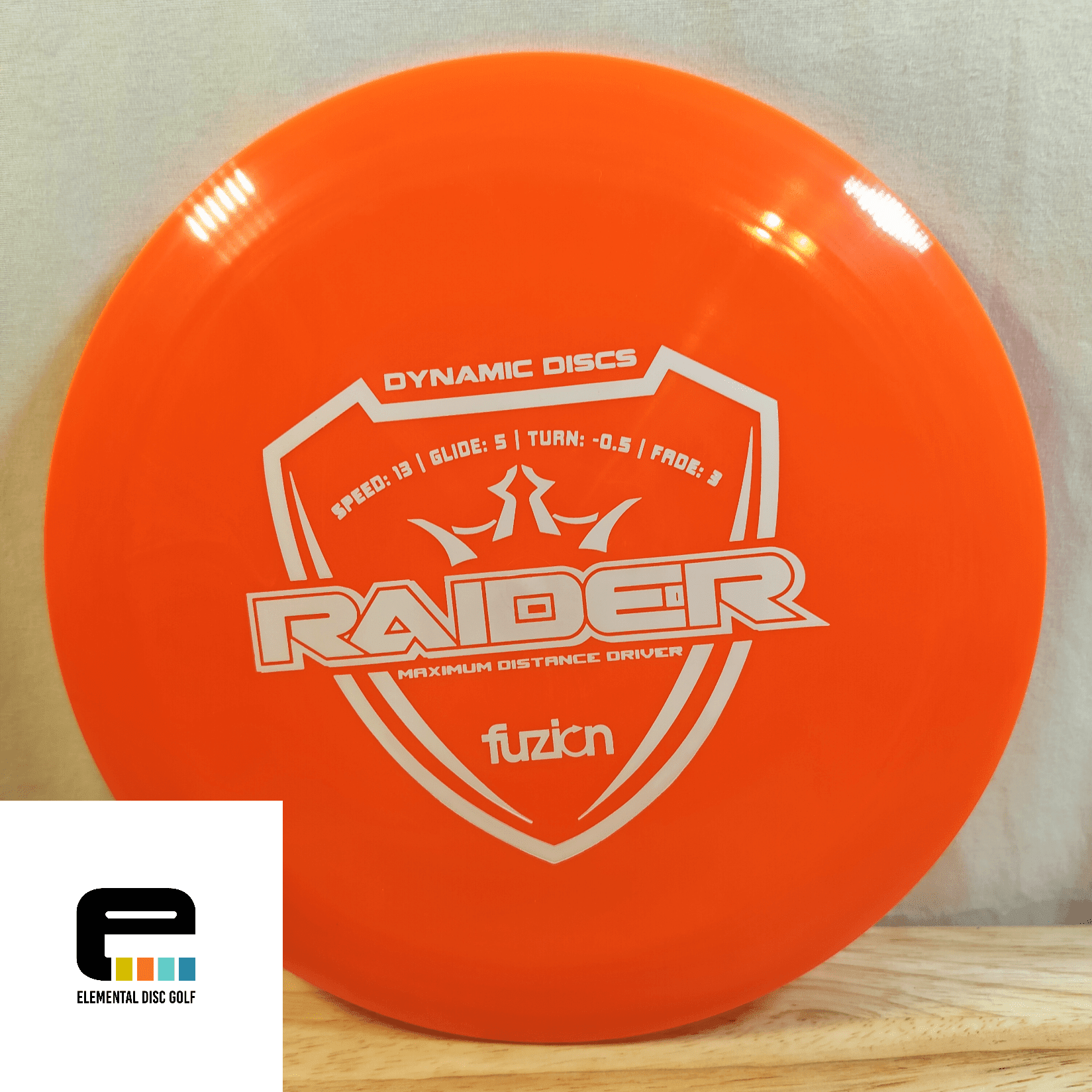 Dynamic Discs Fuzion Raider (13/5/-0.5/3) - Elemental Disc Golf