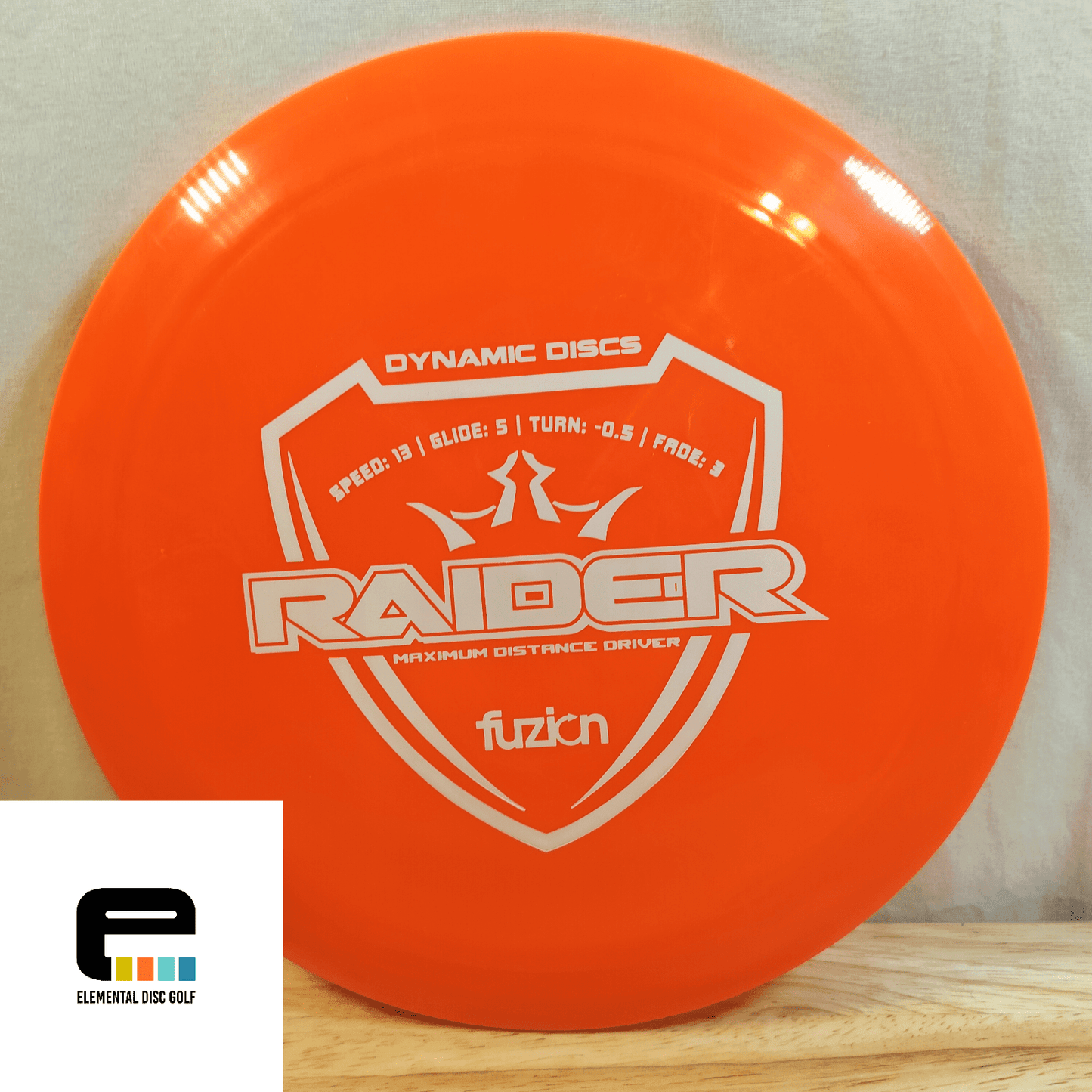 Dynamic Discs Fuzion Raider (13/5/-0.5/3) - Elemental Disc Golf