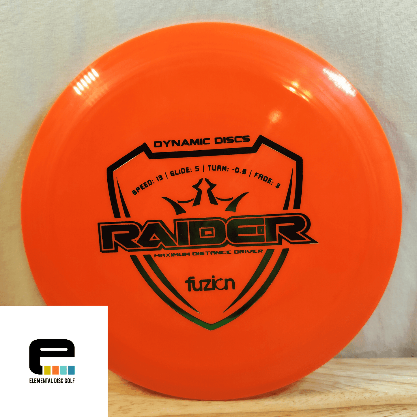 Dynamic Discs Fuzion Raider (13/5/-0.5/3) - Elemental Disc Golf