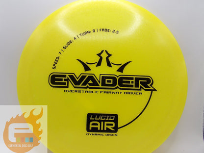Dynamic Discs Lucid Air Evader (7/4/0/2.5) - Elemental Disc Golf