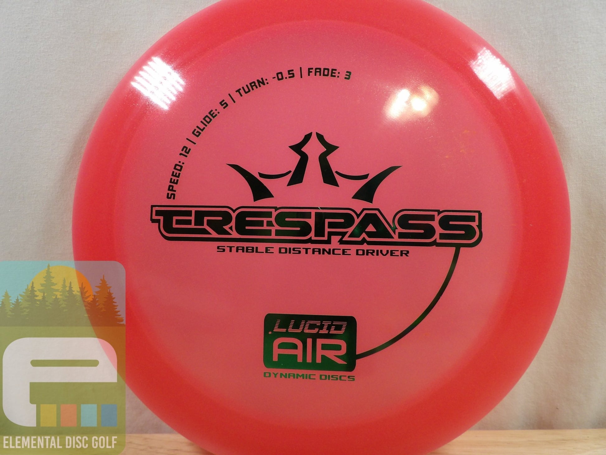Dynamic Discs Lucid Air Trespass (12/5/ - 0.5/3) - Elemental Disc Golf