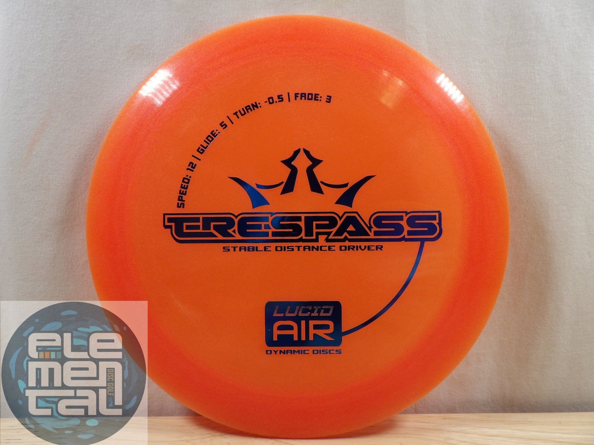 Dynamic Discs Lucid Air Trespass (12/5/-0.5/3) - Elemental Disc Golf