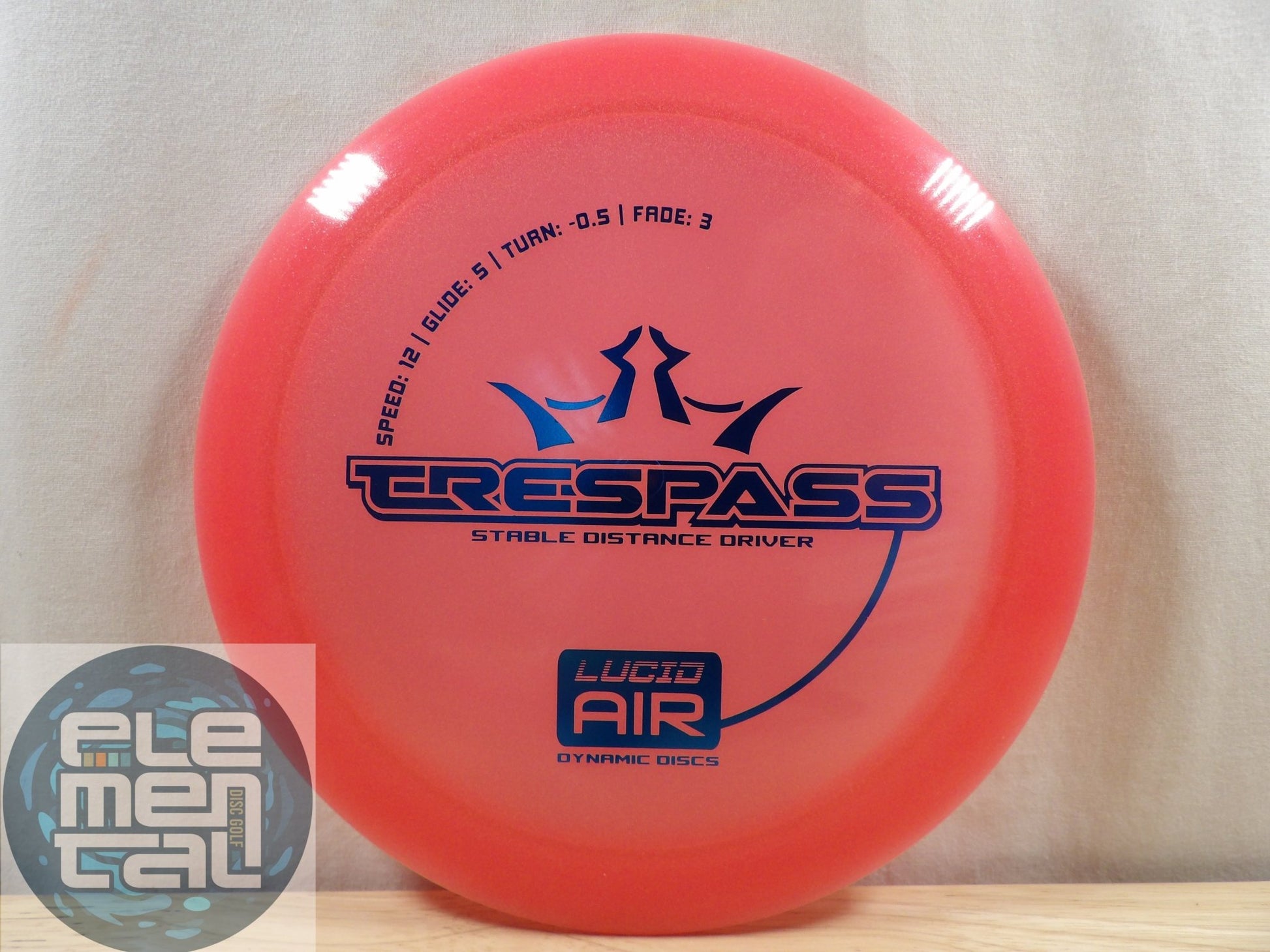 Dynamic Discs Lucid Air Trespass (12/5/-0.5/3) - Elemental Disc Golf