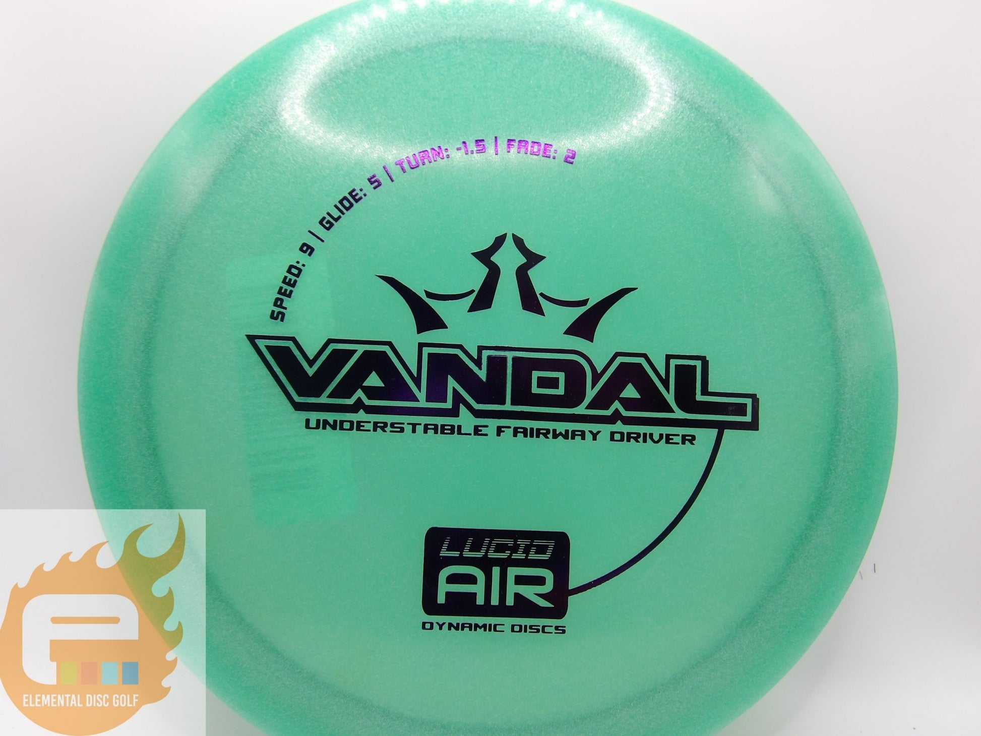 Dynamic Discs Lucid Air Vandal (9/5/-1.5/2) - Elemental Disc Golf