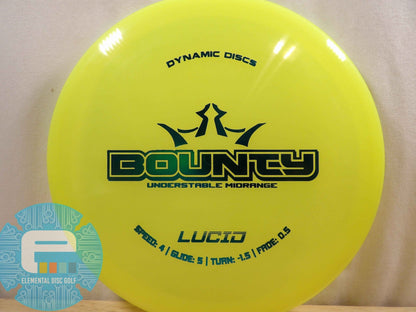 Dynamic Discs Lucid Bounty (4/5/-1.5/0.5) - Elemental Disc Golf