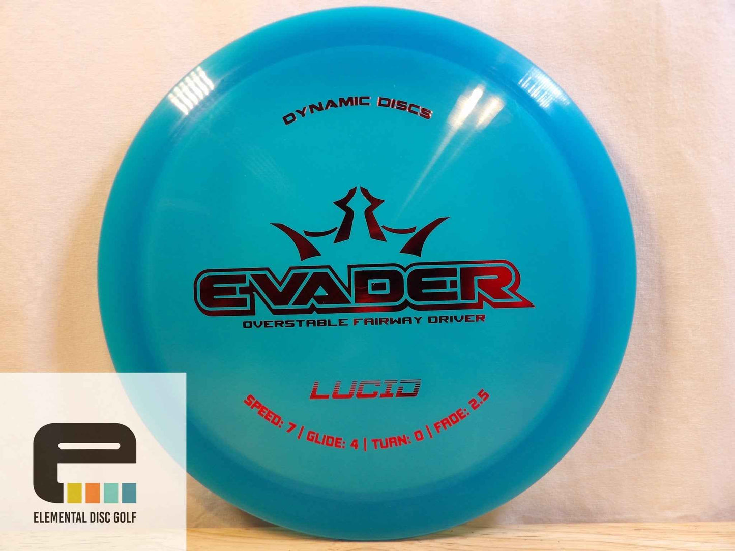 Dynamic Discs Lucid Evader (7/4/0/2.5) - Elemental Disc Golf